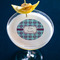 Concentric Circles Printed Drink Topper - Medium - In Context