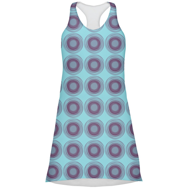 Custom Concentric Circles Racerback Dress - 2X Large