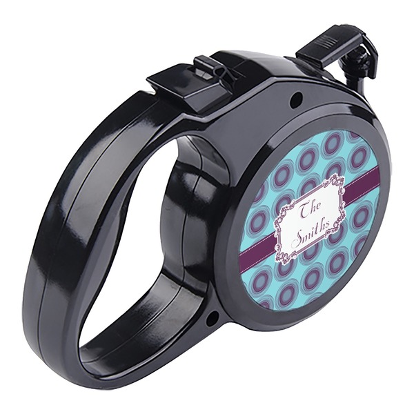 Concentric Circles Retractable Dog Leash - Angle