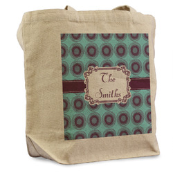 Concentric Circles Reusable Cotton Grocery Bag - Single (Personalized)
