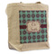 Concentric Circles Reusable Cotton Grocery Bag - Front View