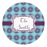 Concentric Circles Round Decal - Small (Personalized)