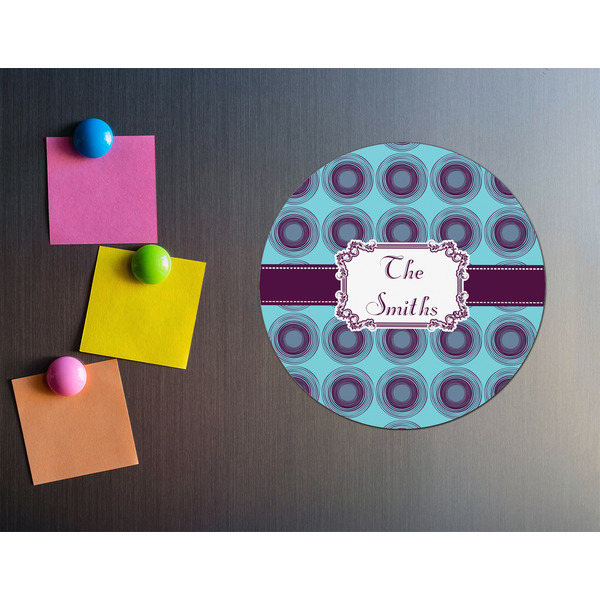Concentric Circles Round Fridge Magnet - LIFESTYLE