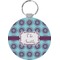 Concentric Circles Round Keychain (Personalized)