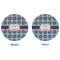 Concentric Circles Round Linen Placemats - APPROVAL (double sided)