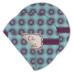 Concentric Circles Round Linen Placemat - Double Sided - Set of 4 (Personalized)