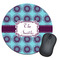 Concentric Circles Round Mouse Pad