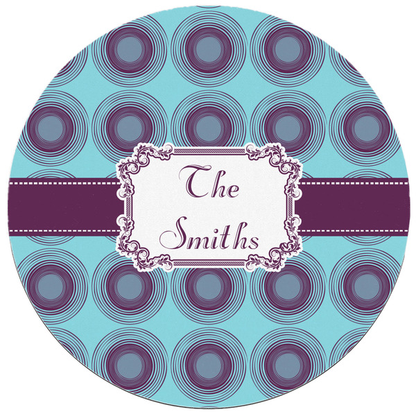 Concentric Circles Round Mousepad - APPROVAL