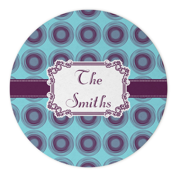 Concentric Circles Round Paper Coaster - Approval
