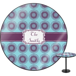 Concentric Circles Round Table - 30" (Personalized)