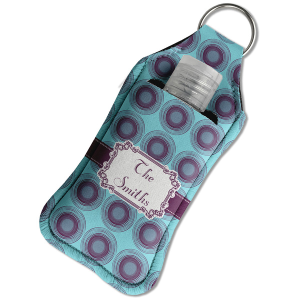 Concentric Circles Sanitizer Holder Keychain - Large in Case
