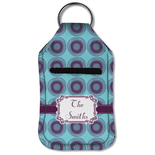 Concentric Circles Sanitizer Holder Keychain - Small (Front Flat)
