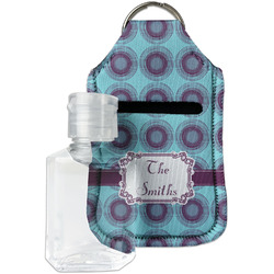 Concentric Circles Hand Sanitizer & Keychain Holder - Small (Personalized)