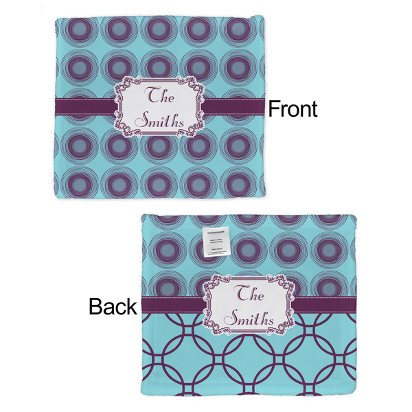 Concentric Circles Security Blanket - Front & Back View
