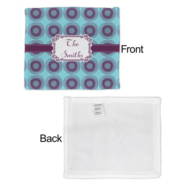 Concentric Circles Security Blanket - Front & White Back View