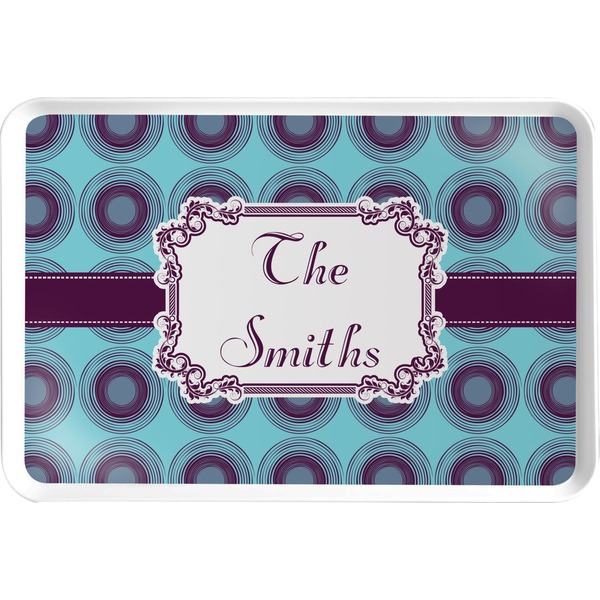 Custom Concentric Circles Serving Tray (Personalized)