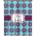 Concentric Circles Extra Long Shower Curtain - 70"x84" (Personalized)