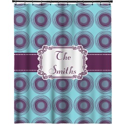 Concentric Circles Extra Long Shower Curtain - 70"x84" (Personalized)