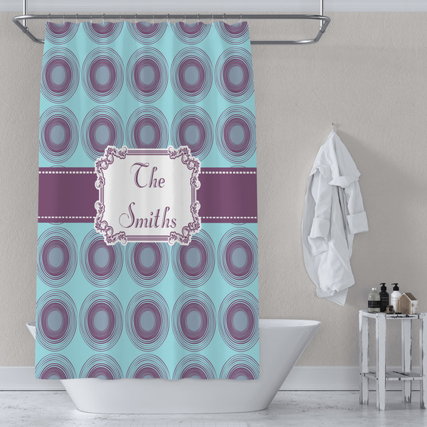 Concentric Circles Shower Curtain Lifestyle