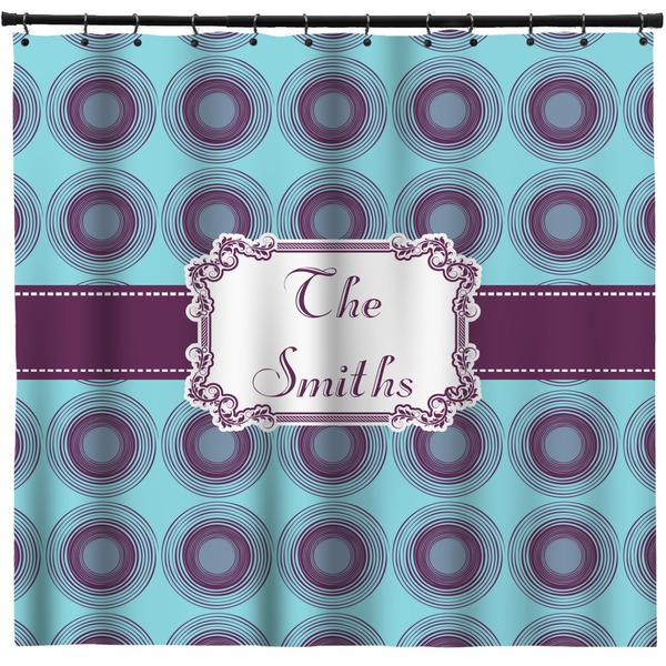 Custom Concentric Circles Shower Curtain - Custom Size (Personalized)