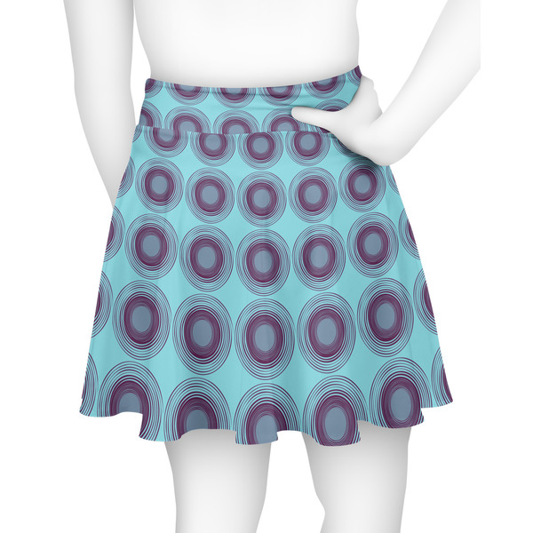 Concentric Circles Skater Skirt - Back