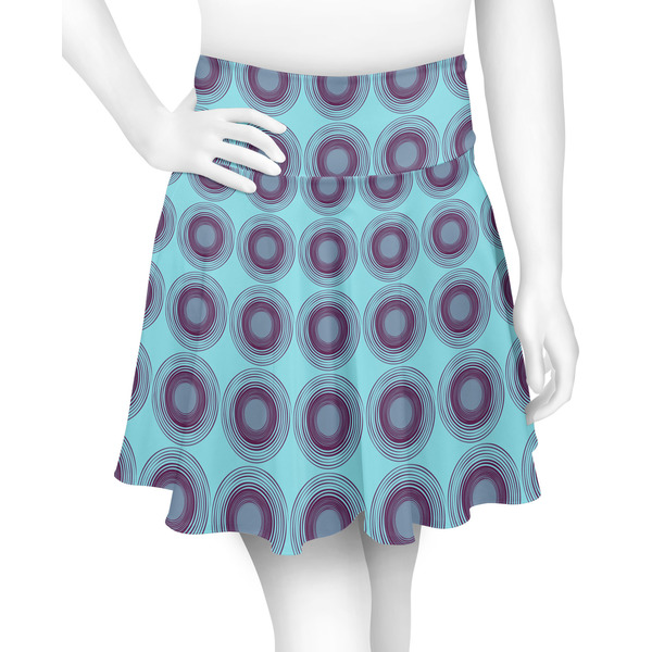 Custom Concentric Circles Skater Skirt - Large