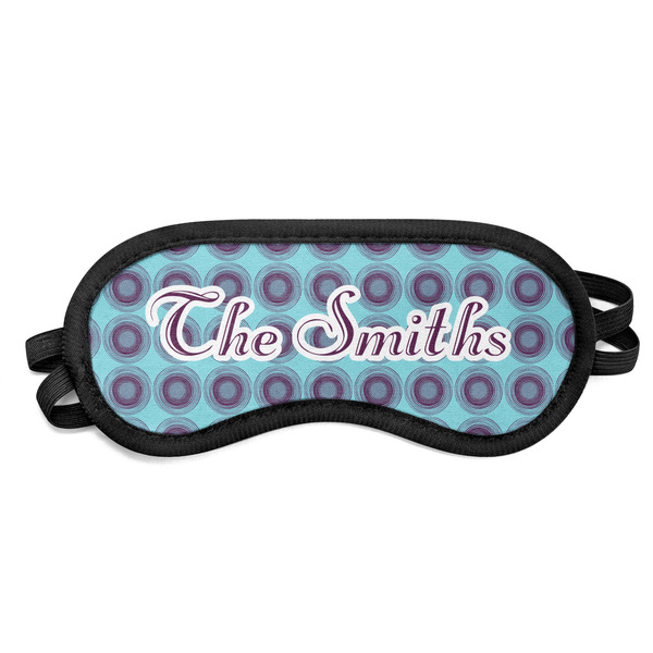 Custom Concentric Circles Sleeping Eye Mask (Personalized)