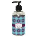 Concentric Circles Plastic Soap / Lotion Dispenser (8 oz - Small - Black) (Personalized)