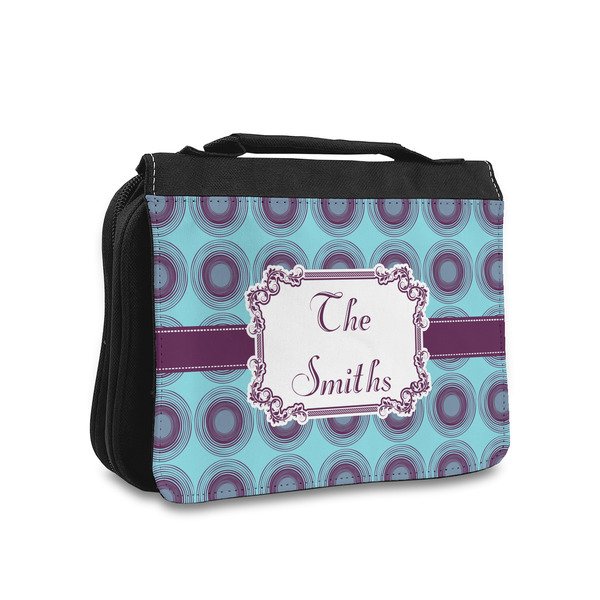 Custom Concentric Circles Toiletry Bag - Small (Personalized)