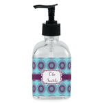 Concentric Circles Glass Soap & Lotion Bottle - Single Bottle (Personalized)