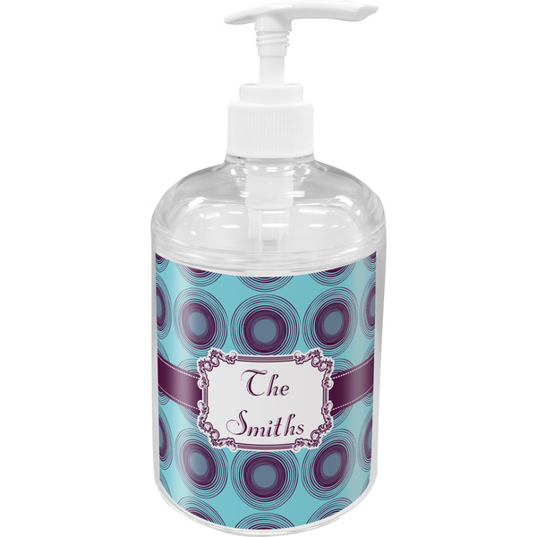 Custom Concentric Circles Acrylic Soap & Lotion Bottle (Personalized)