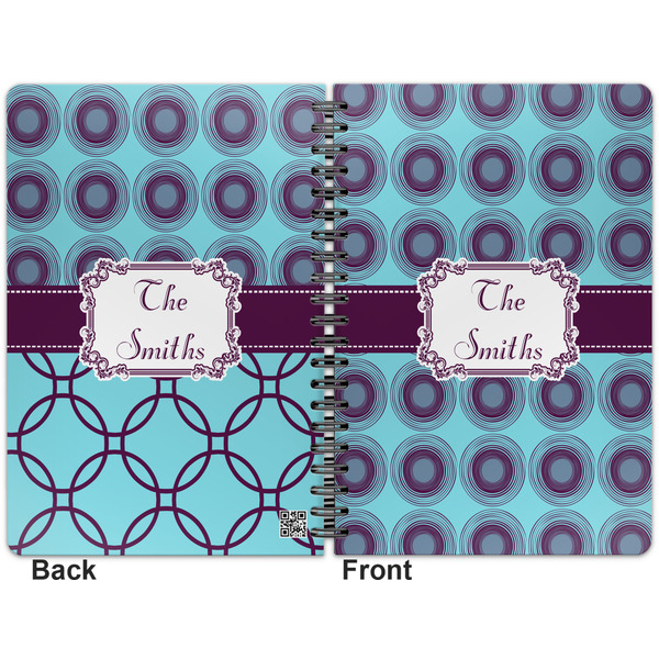 Concentric Circles Spiral Journal 7 x 10 - Apvl