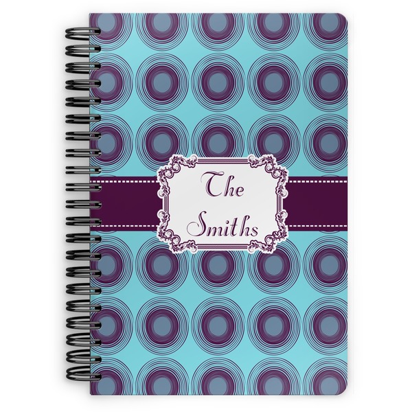 Custom Concentric Circles Spiral Notebook (Personalized)
