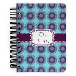 Concentric Circles Spiral Notebook - 5x7 w/ Name or Text