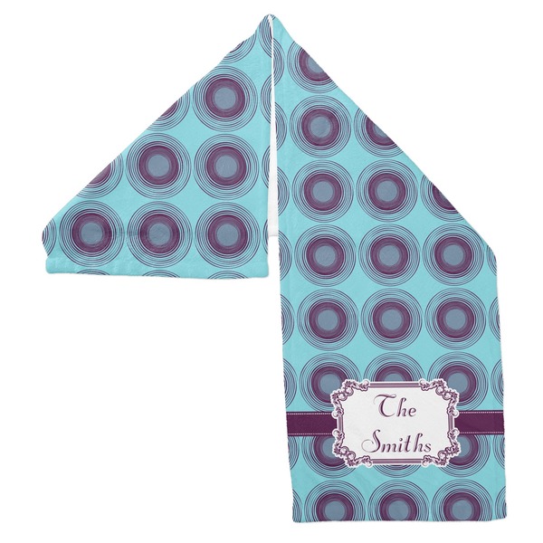 Concentric Circles Sports Towel Folded - Both Sides Showing