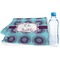 Concentric Circles Sports Towel Folded with Water Bottle