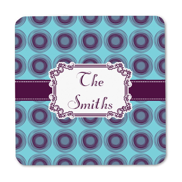 Concentric Circles Square Fridge Magnet - FRONT