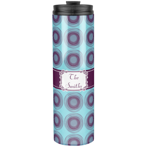 Custom Concentric Circles Stainless Steel Skinny Tumbler - 20 oz (Personalized)