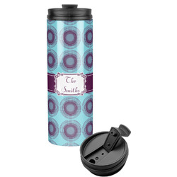 Concentric Circles Stainless Steel Skinny Tumbler (Personalized)