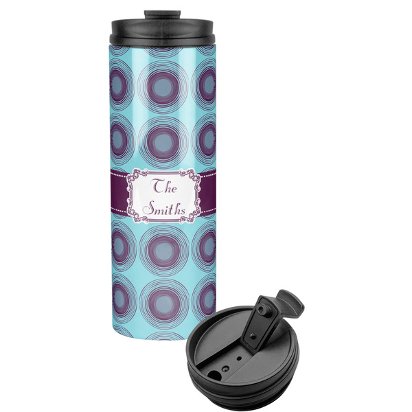 Custom Concentric Circles Stainless Steel Skinny Tumbler (Personalized)