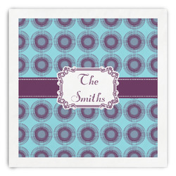 Concentric Circles Paper Dinner Napkins (Personalized)