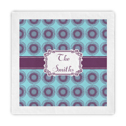Concentric Circles Decorative Paper Napkins (Personalized)