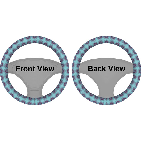 Concentric Circles Steering Wheel Cover- Front and Back