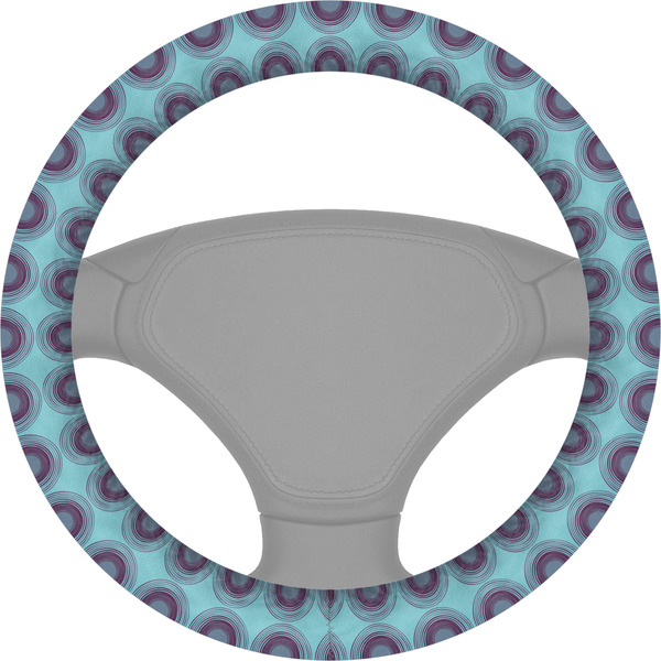 Custom Concentric Circles Steering Wheel Cover