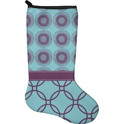 Concentric Circles Holiday Stocking - Neoprene