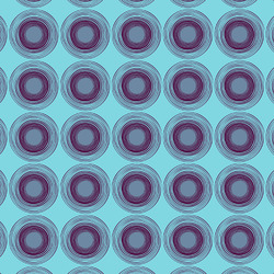 Concentric Circles Fabric by the Yard - Spun Polyester Poplin