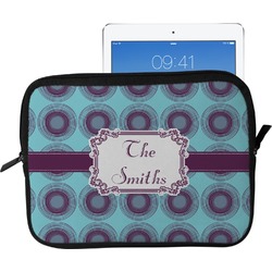 Concentric Circles Tablet Case / Sleeve - Large (Personalized)
