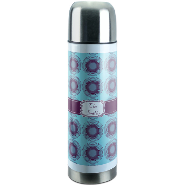 Custom Concentric Circles Stainless Steel Thermos (Personalized)