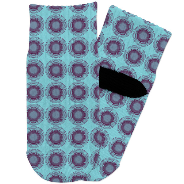 Custom Concentric Circles Toddler Ankle Socks