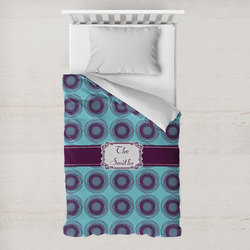 Concentric Circles Toddler Duvet Cover w/ Name or Text